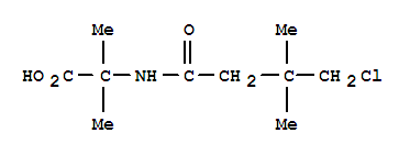 n-(4-氯-3,3-二甲基-1-氧代丁基)-2-甲基丙氨酸結(jié)構(gòu)式_881019-99-4結(jié)構(gòu)式