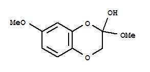 1,4-Benzodioxin-2-ol,2,3-dihydro-2,7-dimethoxy-Structure,881027-30-1Structure 1,4-Benzodioxin-2-ol,2,3-dihydro-2,7-dimethoxy- Structure,881027-30-1Structure