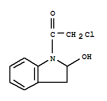 (9ci)-1-(氯乙?；?-2,3-二氫-1H-吲哚-2-醇結(jié)構(gòu)式_88150-27-0結(jié)構(gòu)式