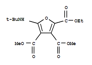 2,3,4-呋喃三羧酸,5-[(1,1-二甲基乙基)氨基]-,2-乙基 3,4-二甲酯結構式_882040-47-3結構式