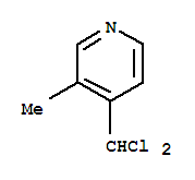 Pyridine, 4-(dichloromethyl)-3-methyl-(9ci)Structure,88237-11-0Structure Pyridine, 4-(dichloromethyl)-3-methyl-(9ci) Structure,88237-11-0Structure
