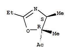 Ethanone, 1-(2-ethyl-4,5-dihydro-4,5-dimethyl-5-oxazolyl)-, trans-(9ci)Structure,88309-33-5Structure Ethanone, 1-(2-ethyl-4,5-dihydro-4,5-dimethyl-5-oxazolyl)-, trans-(9ci) Structure,88309-33-5Structure