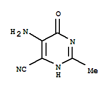 4-Pyrimidinecarbonitrile,5-amino-1,6-dihydro-2-methyl-6-oxo-Structure,883129-80-4Structure 4-Pyrimidinecarbonitrile,5-amino-1,6-dihydro-2-methyl-6-oxo- Structure,883129-80-4Structure