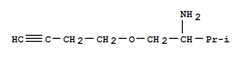 2-Butanamine,1-(3-butynyloxy)-3-methyl-(9ci)Structure,883516-15-2Structure 2-Butanamine,1-(3-butynyloxy)-3-methyl-(9ci) Structure,883516-15-2Structure