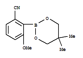 2-Cyano-6-methoxyphenyl boronic acid neopentyl glycol esterStructure,883898-97-3Structure 2-Cyano-6-methoxyphenyl boronic acid neopentyl glycol ester Structure,883898-97-3Structure
