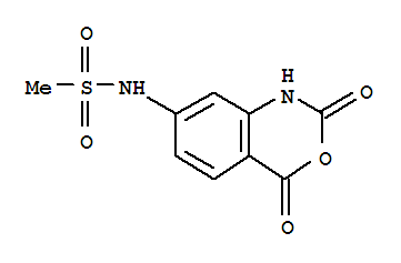 n-(1,4-二氫-2,4-二氧代-2H-3,1-苯并噁嗪-7-基)-甲烷磺酰胺結(jié)構(gòu)式_885269-62-5結(jié)構(gòu)式