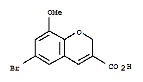 6-Bromo-8-methoxy-2H-chromene-3-carboxylic acidStructure,885271-13-6Structure 6-Bromo-8-methoxy-2H-chromene-3-carboxylic acid Structure,885271-13-6Structure
