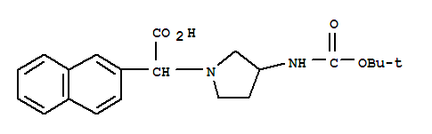 (3-Boc-氨基-1-吡咯烷)-萘-2-乙酸結(jié)構(gòu)式_885275-87-6結(jié)構(gòu)式