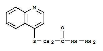 (Quinolin-4-ylsulfanyl)-acetic acid hydrazideStructure,885278-19-3Structure (Quinolin-4-ylsulfanyl)-acetic acid hydrazide Structure,885278-19-3Structure