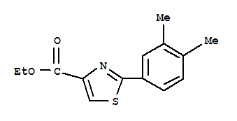 2-(3,4-Dimethyl-phenyl)-thiazole-4-carboxylic acid ethyl esterStructure,885279-24-3Structure 2-(3,4-Dimethyl-phenyl)-thiazole-4-carboxylic acid ethyl ester Structure,885279-24-3Structure