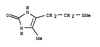 1,3-二氫-4-甲基-5-[2-(甲基硫代)乙基]-2H-咪唑-2-酮結(jié)構(gòu)式_885296-28-6結(jié)構(gòu)式