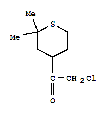 Ethanone, 2-chloro-1-(tetrahydro-2,2-dimethyl-2h-thiopyran-4-yl)-(9ci)Structure,88653-80-9Structure Ethanone, 2-chloro-1-(tetrahydro-2,2-dimethyl-2h-thiopyran-4-yl)-(9ci) Structure,88653-80-9Structure