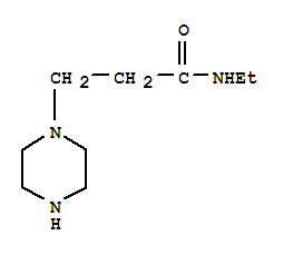 (9ci)-n-乙基-1-哌嗪丙酰胺結(jié)構(gòu)式_89009-59-6結(jié)構(gòu)式