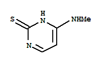 2(1H)-pyrimidinethione, 4-(methylamino)-(6ci,9ci)Structure,89180-09-6Structure 2(1H)-pyrimidinethione, 4-(methylamino)-(6ci,9ci) Structure,89180-09-6Structure