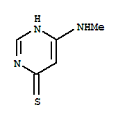 (7ci)-6-(甲基氨基)-4-嘧啶硫醇結構式_89180-10-9結構式