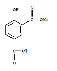 Benzoic acid, 5-(chlorocarbonyl)-2-hydroxy-, methyl ester (9ci) Structure,89366-33-6Structure