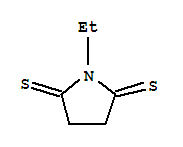  1-乙基-2,5-吡咯烷二硫酮結(jié)構(gòu)式_89464-69-7結(jié)構(gòu)式