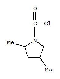 1-Pyrrolidinecarbonyl chloride, 2,4-dimethyl-(9ci)Structure,89629-91-4Structure 1-Pyrrolidinecarbonyl chloride, 2,4-dimethyl-(9ci) Structure,89629-91-4Structure