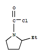 1-Pyrrolidinecarbonyl chloride, 2-ethyl-(9ci)Structure,89629-92-5Structure 1-Pyrrolidinecarbonyl chloride, 2-ethyl-(9ci) Structure,89629-92-5Structure
