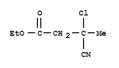 Butyric acid, 3-chloro-3-cyano-, ethyl ester (7ci) Structure,89728-34-7Structure