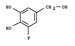 1,2-Benzenediol, 3-fluoro-5-(hydroxymethyl)-Structure,89735-29-5Structure 1,2-Benzenediol, 3-fluoro-5-(hydroxymethyl)- Structure,89735-29-5Structure