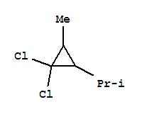 (7ci)-2-(2,2-二氯-3-甲基環(huán)丙基)-丙烷結(jié)構(gòu)式_89891-44-1結(jié)構(gòu)式