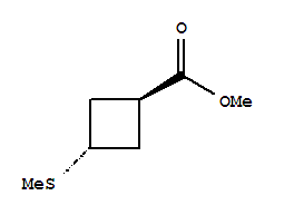 Cyclobutanecarboxylic acid, 3-(methylthio)-, methyl ester, trans-(9ci) Structure,89945-42-6Structure