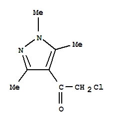 (7ci)-氯甲基 1,3,5-三甲基吡唑-4-基酮結構式_90002-88-3結構式