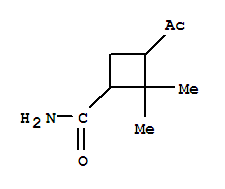 Cyclobutanecarboxamide, 3-acetyl-2,2-dimethyl-(9ci) Structure,90139-85-8Structure