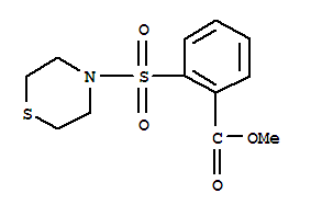 2-(Thiomorpoline-4-sulfonyl)-benzoic acid methyl esterStructure,902137-96-6Structure 2-(Thiomorpoline-4-sulfonyl)-benzoic acid methyl ester Structure,902137-96-6Structure