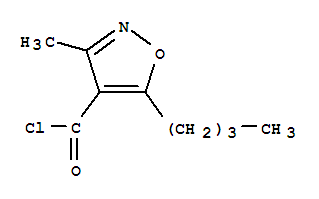 4-Isoxazolecarbonyl chloride, 5-butyl-3-methyl-(7ci)Structure,90415-80-8Structure 4-Isoxazolecarbonyl chloride, 5-butyl-3-methyl-(7ci) Structure,90415-80-8Structure