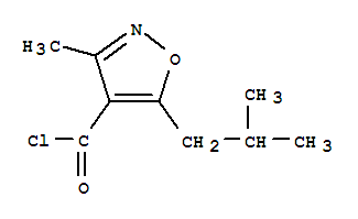 4-Isoxazolecarbonyl chloride, 5-isobutyl-3-methyl-(7ci)Structure,90415-81-9Structure 4-Isoxazolecarbonyl chloride, 5-isobutyl-3-methyl-(7ci) Structure,90415-81-9Structure