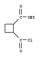 Cyclobutanecarboxylic acid, 2-(chloroformyl)-, ethyl ester (7ci)Structure,90532-26-6Structure Cyclobutanecarboxylic acid, 2-(chloroformyl)-, ethyl ester (7ci) Structure,90532-26-6Structure