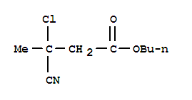 Butyric acid, 3-chloro-3-cyano-, butyl ester (7ci) Structure,90797-18-5Structure