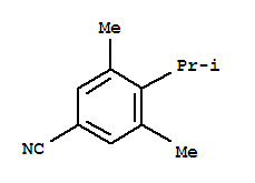 Benzonitrile, 3,5-dimethyl-4-(1-methylethyl)-(9ci)Structure,90877-62-6Structure Benzonitrile, 3,5-dimethyl-4-(1-methylethyl)-(9ci) Structure,90877-62-6Structure