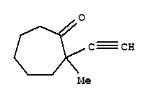 Cycloheptanone, 2-ethynyl-2-methyl-(7ci) Structure,90925-08-9Structure