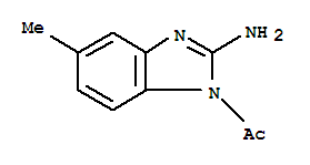 1H-benzimidazol-2-amine,1-acetyl-5-methyl-(9ci)Structure,90964-24-2Structure 1H-benzimidazol-2-amine,1-acetyl-5-methyl-(9ci) Structure,90964-24-2Structure