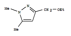 1H-pyrazole, 3-(ethoxymethyl)-1,5-dimethyl-Structure,91027-04-2Structure 1H-pyrazole, 3-(ethoxymethyl)-1,5-dimethyl- Structure,91027-04-2Structure