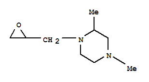 Piperazine, 1-(2,3-epoxypropyl)-2,4-dimethyl-(7ci)Structure,91086-22-5Structure Piperazine, 1-(2,3-epoxypropyl)-2,4-dimethyl-(7ci) Structure,91086-22-5Structure