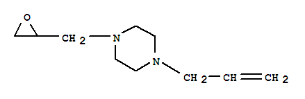 Piperazine, 1-(oxiranylmethyl)-4-(2-propenyl)-(9ci)Structure,91087-27-3Structure Piperazine, 1-(oxiranylmethyl)-4-(2-propenyl)-(9ci) Structure,91087-27-3Structure