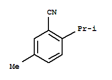 (7ci)-P-異丙基苯-3-甲腈結(jié)構(gòu)式_91131-81-6結(jié)構(gòu)式
