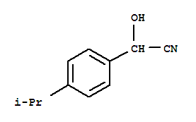 Benzeneacetonitrile, alpha-hydroxy-4-(1-methylethyl)-(9ci)Structure,91132-18-2Structure Benzeneacetonitrile, alpha-hydroxy-4-(1-methylethyl)-(9ci) Structure,91132-18-2Structure