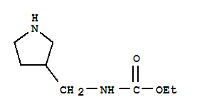 Carbamic acid, (3-pyrrolidinylmethyl)-, ethyl ester (9ci) Structure,91189-31-0Structure