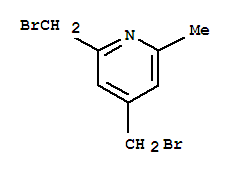 Pyridine, 2,4-bis(bromomethyl)-6-methyl-(9ci)Structure,91458-11-6Structure Pyridine, 2,4-bis(bromomethyl)-6-methyl-(9ci) Structure,91458-11-6Structure