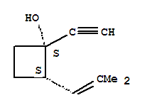 Cyclobutanol, 1-ethynyl-2-(2-methyl-1-propenyl)-, cis-(9ci) Structure,91531-47-4Structure