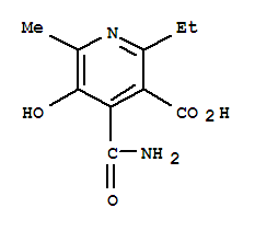 Nicotinic acid, 4-carbamoyl-2-ethyl-5-hydroxy-6-methyl-(7ci)Structure,91716-06-2Structure Nicotinic acid, 4-carbamoyl-2-ethyl-5-hydroxy-6-methyl-(7ci) Structure,91716-06-2Structure