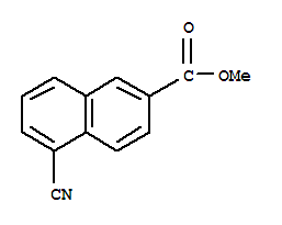 5-氰基-2-萘甲酸甲酯結(jié)構(gòu)式_91804-23-8結(jié)構(gòu)式
