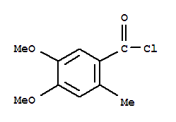 Benzoyl chloride, 4,5-dimethoxy-2-methyl-(9ci)Structure,91940-89-5Structure Benzoyl chloride, 4,5-dimethoxy-2-methyl-(9ci) Structure,91940-89-5Structure
