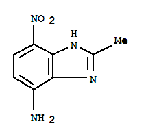 (7ci)-4(or 7)-氨基-2-甲基-7(or 4)-硝基-苯并咪唑結(jié)構(gòu)式_92335-67-6結(jié)構(gòu)式