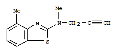 2-Benzothiazolamine,n,4-dimethyl-n-2-propynyl-(9ci)Structure,92677-90-2Structure 2-Benzothiazolamine,n,4-dimethyl-n-2-propynyl-(9ci) Structure,92677-90-2Structure